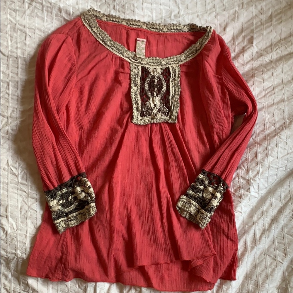 3/4 sleeve Free People top